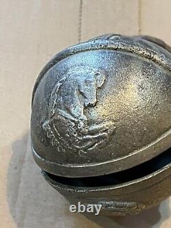 Ancien grelot D'attelage En BRONZE, Cheval Chevaux, 9 1/2