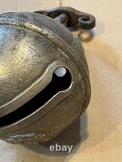 Ancien grelot D'attelage En BRONZE, Cheval Chevaux, 9 1/2