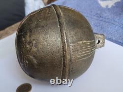Ancien grelot d attelage Poste diligence N°9 cloche en bronze cheval Pégase 11cm