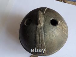 Ancien grelot d attelage Poste diligence N°9 cloche en bronze cheval Pégase 11cm