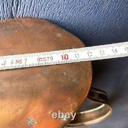 Ancien petit arrosoir en cuivre à grand bec fin