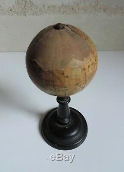 Ancien petit globe terrestre, mappemonde J. Forest Paris