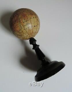 Ancien petit globe terrestre, mappemonde J. Forest Paris