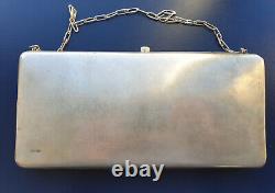 Ancien sac pochette de soirée pour femmes Russe Argent (0.875) 557 gr