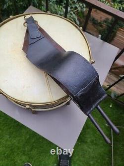 Ancien tambour en cuivre époque Napoléon III, pièce rare et historique