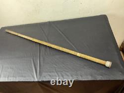 Ancienne CANNE DE MÉTIER ou AUTRE, A SYSTEME