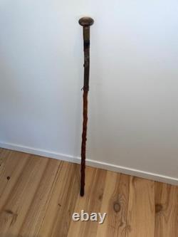 Ancienne Canne Makila 89 CM Baton De Marche Berger Pays Basque