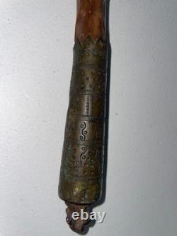 Ancienne Canne Makila 89 CM Baton De Marche Berger Pays Basque