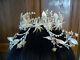 Ancienne Couronne De Mariee Diademe Fleurs Cire Tissus Wax Crown Wedding