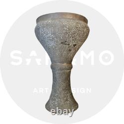 Ancienne Darbuka / Doumbek en métal gravé Travail syrien ou persan, fin XIXe
