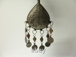 Ancienne Fibule Berbère du Maroc moyen-Atlas argent bas titre XXe siècle