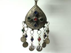 Ancienne Fibule Berbère du Maroc moyen-Atlas argent bas titre XXe siècle Ancienne Fibule Berbère du Maroc moyen-Atlas argent bas titre XXe siècle