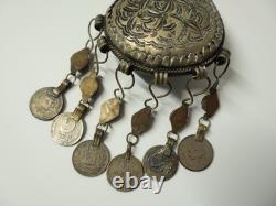 Ancienne Fibule Berbère du Maroc moyen-Atlas argent bas titre XXe siècle
