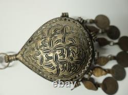 Ancienne Fibule Berbère du Maroc moyen-Atlas argent bas titre XXe siècle
