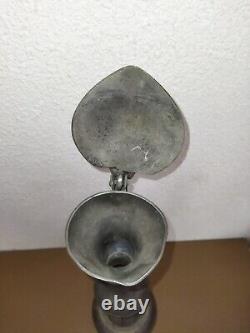 Ancienne Grande Aiguiere En Etain Poincon Couronne Old Large Tin With Hallmark