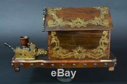 Ancienne Grande cave Boite à cigare Tabac Napoleon 3 système st. Guillaume Thiel