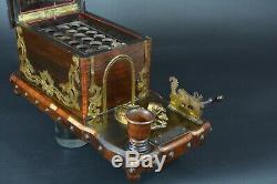 Ancienne Grande cave Boite à cigare Tabac Napoleon 3 système st. Guillaume Thiel