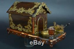 Ancienne Grande cave Boite à cigare Tabac Napoleon 3 système st. Guillaume Thiel