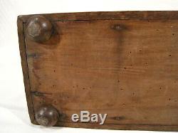 Ancienne Jardinière Bac Bois sculpté balustres Jardin extérieur fleurs vers 1900