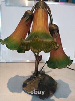 Ancienne Lampe Nymphéa Art Nouveau Objet Collection