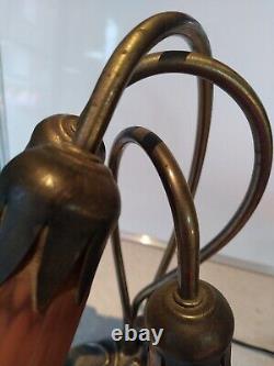 Ancienne Lampe Nymphéa Art Nouveau Objet Collection