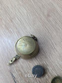 Ancienne Pile De Poids Charlemagne Godet Bronze Balance Peson Nuremberg