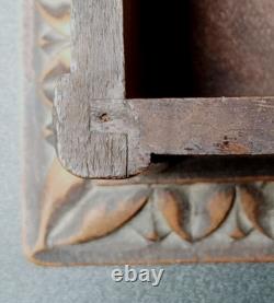 Ancienne boîte coffret bijoux Forêt Noire bois sculpté antiquité XIX ème siècle