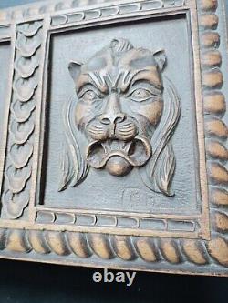 Ancienne boîte coffret bijoux Forêt Noire bois sculpté antiquité XIX ème siècle