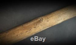 Ancienne canne bâton de marche compagnons Franc-maçonnerie XIXè gravé fer rouge