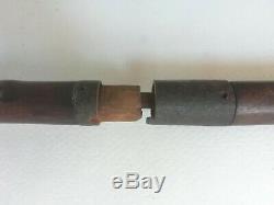 Ancienne canne épée ou de défense en métal et bois début XXème Longueur 90 cm