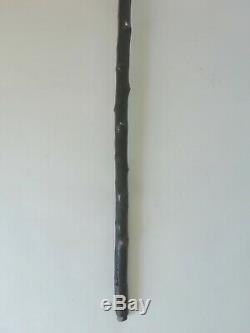 Ancienne canne épée ou de défense en métal et bois début XXème Longueur 90 cm