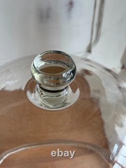 Ancienne cloche de laboratoire en verre souffle, parfait état