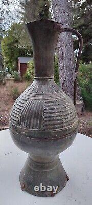 Ancienne cruche à décor de godrons maghreb perse art islamique