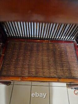 Ancienne étagère pliante en bambou