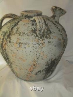 Ancienne grande Cruche à Huile en Terre Cuite Sud Ouest France XVIII è