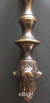 Ancienne loupe en bronze antique Antique French Gilded Bronze Magnifying Glass