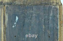 Ancienne paire de panneaux gothique bois sculpté haute époque chêne médiéval