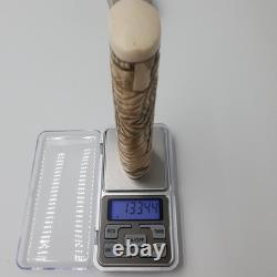 Ancienne poignée de canne ou ombrelle japonaise en os sculpté époque MEÏJI