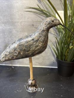 Anciens leurres appelants de chasse en Liège sculpté peint 19eme