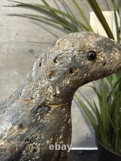 Anciens leurres appelants de chasse en Liège sculpté peint 19eme