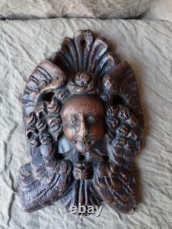 Ange en bois sculpté 18ème siècle