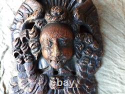 Ange en bois sculpté 18ème siècle