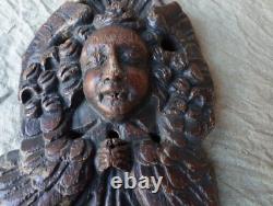 Ange en bois sculpté 18ème siècle