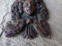 Ange en bois sculpté 18ème siècle
