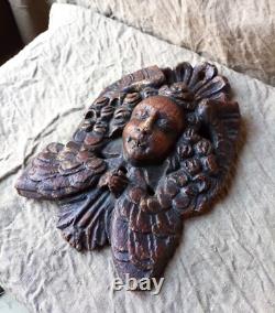 Ange en bois sculpté 18ème siècle