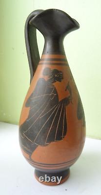 Antic Ancien pichet à vin oenochoe Art grec Old pitcher wine greek terracotta