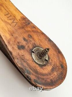 Antique 1810 patinage patin à glace bois I SORBY SHEFFIELD BOULTBEES, nom Wilson