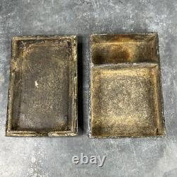 Antique Boîte à Épices Bidri Incrustée d'Argent XVIIIe/XIXe siècle Deccan, I