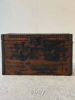 Antique Coffre de Transport en bois chinois Fin XIXème début XXème