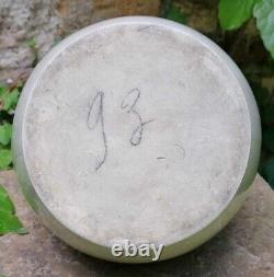 Antique Pot à Confit de campagne en Grès à Glaçure Blanche